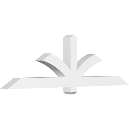 Ekena Millwork Redmond Architectural Grade PVC Gable Bracket, 72"W x 21"H x 4"D x 4"F, 7/12 Pitch GBP072X21X0404RED00